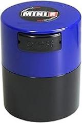 Minivac - 10g to 30 grams Airtight Multi-Use Vacuum Seal Portable Storage Container for Dry Goods, Food, and Herbs - Dark Blue Cap & Black Body