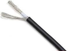 Outdoor Extension 5 Meters Electronic Signal Shield Cable, 28 AWG 10 AWG Single Core Copper Channel Audio Shielded Wire UL1185 Solar sheathed(Black,28AWG)