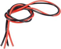 12AWG Flexible Tinned Copper Electronic Cable Wire High Current Silicone Insulated Wire for RC 1M Red 1M Black