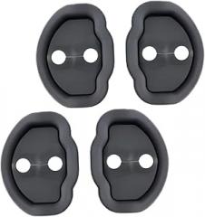 4pcs Car Door Latch Protective Cover Lock Guard for Model Resistant Easy Install Shock Absorption for Optimal Door Lock