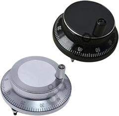 60mm/80mm Electronic Handwheel Hand Pulse Generator(5V 4-pins,60mm,White)