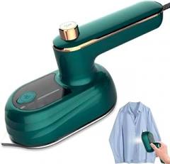 WHITE Professional Portable Titanium Flat Iron Electronic Travel Foldable Mini Steam Iron Clothes Electric