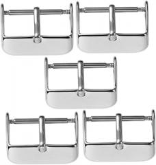 5pcs Stainless Steel Watch Clasp Silver Band Buckle for Electronic Straps Easy to Install Watchband Accessories