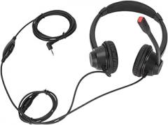 2.5mm Business Headset Binaural Corded Headset with HD Mic for Home Office Call Center Telemarketing Binaural Corded Headset New 2026 High for Reliable Electronic Component