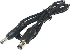 5.5x2.1mm Male Plug to 3.5x1.35mm Male Plug CCTV Power Cable Cord Adapter for Various Electronic Devices