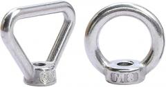 1 Pcs Lifting Eye Nuts M3 M4 M5 M6 M8 M10 M12 M14 M16 M18 M20 Stainless Steel Round Triangle Ring Eye Thumb Nut Replacement for OEM New 2026 High for Reliable Electronic Component