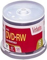 Verbatim DVD-RW 4.7GB 15pk Spindle