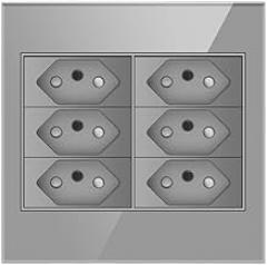 4x4 Fireproof Glass Panel Brazil Standard Outlet USpB Type C Wall Power Socket Light Switch Office 10A 20A New 2026 High for Reliable Electronic Component, Precision, Stable Performance