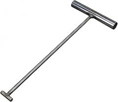 Manhole Cover Hook Versatile Pull Springs Rigid Steel Tool Hook Heavy Duty Lift Manhole Covers Lifting Hook Utility Tool, 8mmx50cm