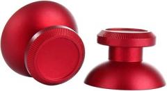 2PCs Replacement Rocker Metal Analog Joystick Thumbstick Mushroom Caps Repair for PS4 PS3 Xbox One (Red)