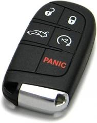 OEM Electronic 5-Button Smart Key Fob Remote Compatible with Dodge (FCC ID: M3N-40821302, P/N: 05026676)