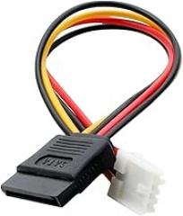 ITX Power Cord SATA 15P Female to Small 4PIN Female 2.54mm Pitch to SATA Povver Suppli Line 18AWG 20cm New 2026 High for Reliable Electronic Component, Precision, Stable Performance