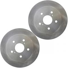 Rear Brake Rotor OE Replaces fits Toyota Camry 2018 3.5L V6 Electronic Parking Brake;Electronic Parking Brake-Exc TRD Package, Set of 2