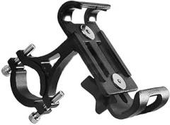 HBJWOV Motorcycle Aluminum Alloy Anti-Slip Bracket Universal Bicycle Phone Holder Suitable for All Smartphones(D)