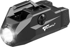 VOTATU G10 Pistol Light High 1000 Lumens/Low 400 Lumens and Strobe Function, Rechargeable Flashlight, Ultra Compact Weapon Light with Adjustable Rail Keys