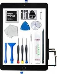 for iPad 6 (6th Gen) A1893 A1954 Screen Replacement Digitizer Touch Glass for 6th Generation 9.7 inch 2018, Full Repair Sets with Home Button