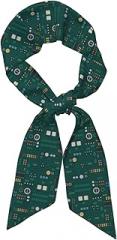 KIJ Electronic Circuit With Diodes, Mother's day gifts, Skinny Scarves, Purse Scarf for Handbag, Breathable Lightweight Hair Neck Scarf for Women 46.9” X 3.1”
