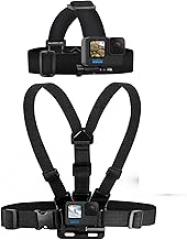 Adjustable Chest Mount Harness and Head Strap for GoPro Cameras