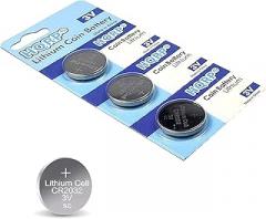 HQRP 3-Pack Lithium Battery Compatible with GM KEYLESS Entry Remote FOB fits Pontiac Solstice 2006-2010 / Grand Prix 2005-2009