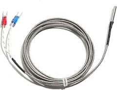 Type K J PT100 Stainless Steel Temperature Thermocouple 4x30mm Sensor Probe 1M 2M 4M 5M Wire 1Pcs(K Type,Cable Length 1M_4X30MM Probe)