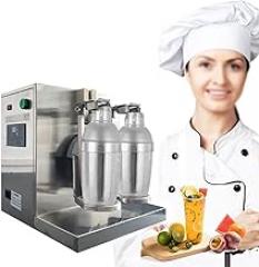 Double Frame Bubble Tea Shaker Machine Beverage, Milk Shaking Machine Bubble Tea Shaking Machine， Boba Bottle Shaking Machine， Stainless Steel Double-Cup Drink Mixer