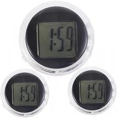 PRETYZOOM 3pcs Motorcycle Accessories Electronic Clocks Fonts Compact for Motorcycle Car Bike Locker