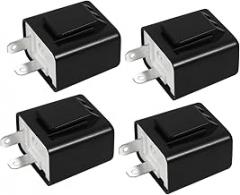 4Pcs Adjustable Speed LED Turn Signal Relay Motorcycle Flasher Controller for Visibility Pin Electronic Indicator Light Essential for Safety