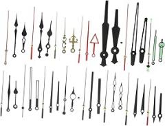 TEHAUX 15sets DIY Clock Hands Assortment Mute Plastic Clock Parts for Electronic DIY Repair