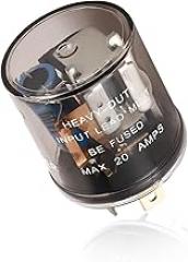 12V Flasher Relay, Heavy Duty 2-Pin Electronic Flasher LED Turn Signal Relay Blinker, Automotive 2 Prong Round Relay Fixing Halogen Bulb Frequent Flicker, Car Accessories