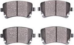 KarParts360 For Audi A6 Quattro 2005-2011 Disc Brake Pads | Low Metallic | Electronic Pad Wear Sensor | 2.31 Inches Inner Pad Height | 4.57 Inches Inner Pad Width | 2.31 Inches Outer Pad Height
