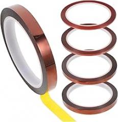 5rolls High-Temperature Insulating Tape of Sublimation Tape for Heat Press Adhesive for Electronics and Craft Projects