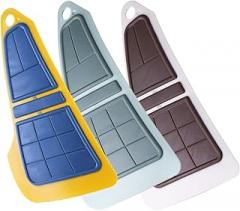 Milisten 3pcs Bendable Fruit and Vegetable Cleaning Brushes, Elastic Plastic Kitchen Sink Scrubbers for Multi-Purpose Household Use, Assorted Light Blue White Yellow