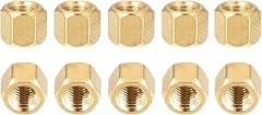 M3x6mm(DXL) - Hex Standoff Spacer Nuts -100Pack- Good for Electronic Machine - Female Brass Coupling Screws