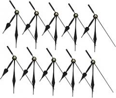 STOBOK 10sets Elegant Clock Hands Replacement Decorative Plastic Clock Pointers Lightweight Design Easy Installation for Craft Projects and Repairs