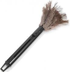 Retractable Natural Plumage Duster for Home and Car, Anti-Static Thickened Cleaning Tool, Household Dust Removal Supplies for Office and Vehicle Use