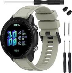 TopPerfekt Band for Garmin Forerunner 955 Watch - Soft Silicone ReplacementBand Strap for 955 Smart Watch Compatible with Women Men