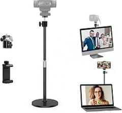 C920s Webcam Tripod Stand Compatible with Logitech C920s C930e C922 C615 C925e Brio StreamCam Webcams - 18'' Height