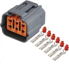 1-20Sets 6195-0024 6195-0021 6 Pin Waterproof Connector Accelerator Throttle Pedal Electronic (Female Set,1Set)