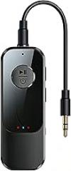 eppfun Bluetooth Transmitter Receiver for AirPods or BT Device, Bluetooth Wireless Transmitter for Headphones, 3.5mm Aux Audio Jack Adapter for in-Flight TV Car Home Stereo System