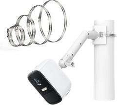 Ring, Eufy, Wyze Security Cam Wall Mount - Arlo Pro/2/3/Ultra Compatible, Extended Arm, Adjustable Indoor/Outdoor Mounting Bracket