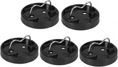 jojofuny 5pcs High-Temperature Resistant Electric Iron Holder Compact Folding Soldering Iron Stand for Electronics Maintenance Round Base Soldering Station Holder