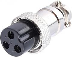 1set GX16 3Pins Screw Type Electrical Aviation Plug Socket Connector New Used in and Electronic Connector of Aviation, Space Light
