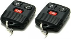 Pair of OEM Electronic 3-Button Key Fob Remote Compatible with Ford Lincoln Mercury Mazda (FCC ID: CWTWB1U345, GQ43VT11T)