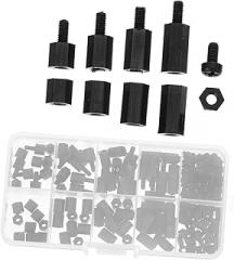 Nylon Screws Nuts 180pcs Kit Spacers for Electronics Plating Medical Equipment