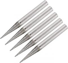 uxcell Diamond Burrs Bits Grinding Drill Carving Rotary Tool for Glass Stone Ceramic 120 Grit 1/4
