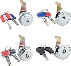 Mechanical Safe Lock Cylinder 2keys and 5keys Electronic Password Safe Lock Universal Lock Cylinder 1Pcs(253A 2key)