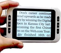 3.5 Inch Electronic Reading Aid for Low Vision People, 2X-32X Zoom, Multiple Color Modes, AV/TV Output, Ideal Tool for Reading Writing Viewing Maps Books