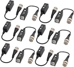 6 Pairs Single Channel Passive UTP Transmitter Receiver BNC Video Balun Transceiver for CCTV Camera (ebfab3a92fec231bf69de2c29ba8dcf7)