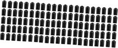 GLEAVI 450pcs Electronics Equipment Protection Insulated Boot Insulated Sleeve Black Screw Thread Protectors Bolt Covers