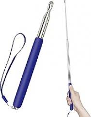 Retractable Teacher Pointer, Pointer Stick with Stylus Smooth Sensitive Tablet Pen, Pointers for Classroom, Teacher Coach Presenter Pointer, Pointer Finger Stick, Blue(with Lanyard)